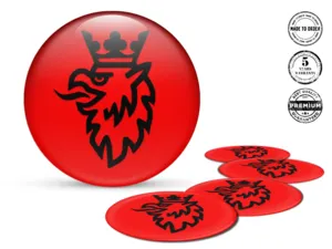 Saab Decalcomania Cerchio Auto Emblemi Alta Qualità